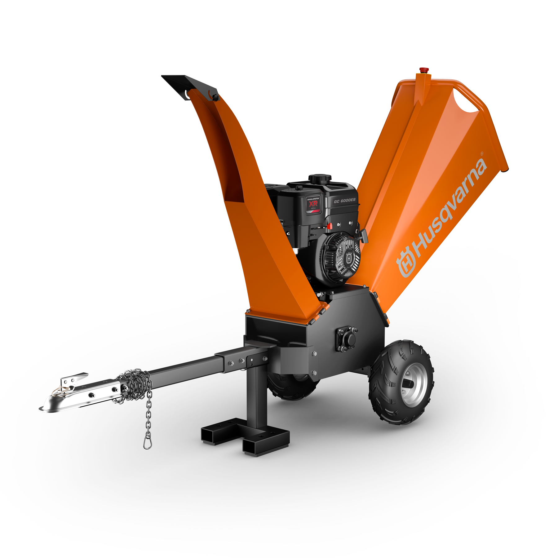 066006 Husqvarna wood chipper back angle view