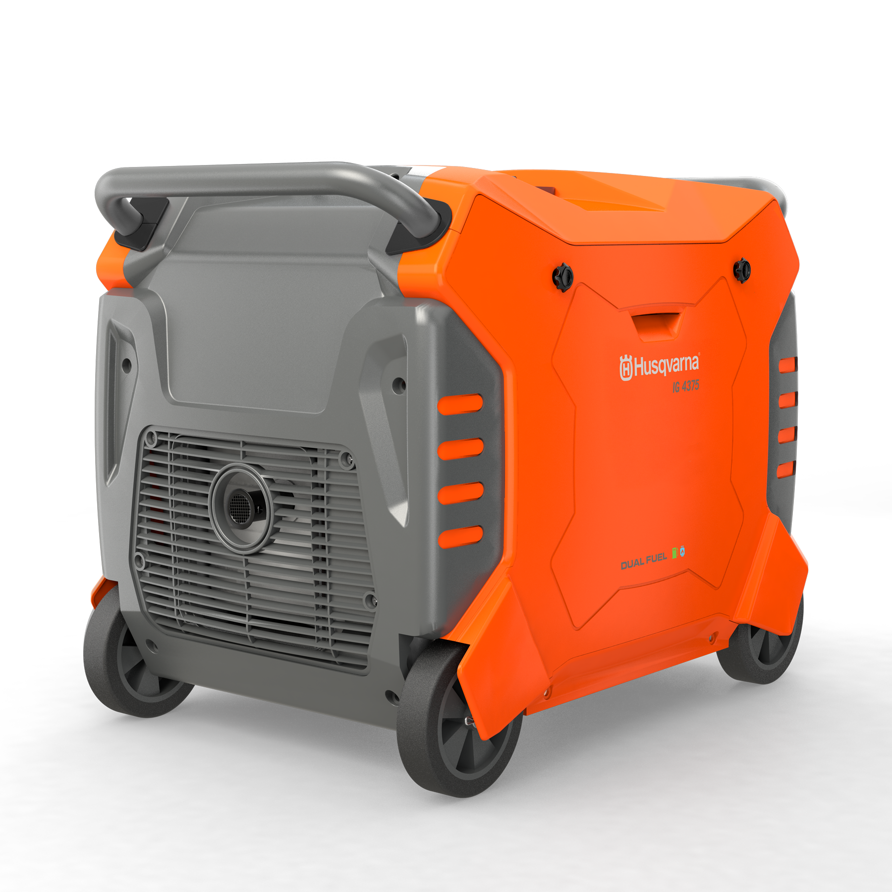 033027 Husqvarna inverter generator back angle view