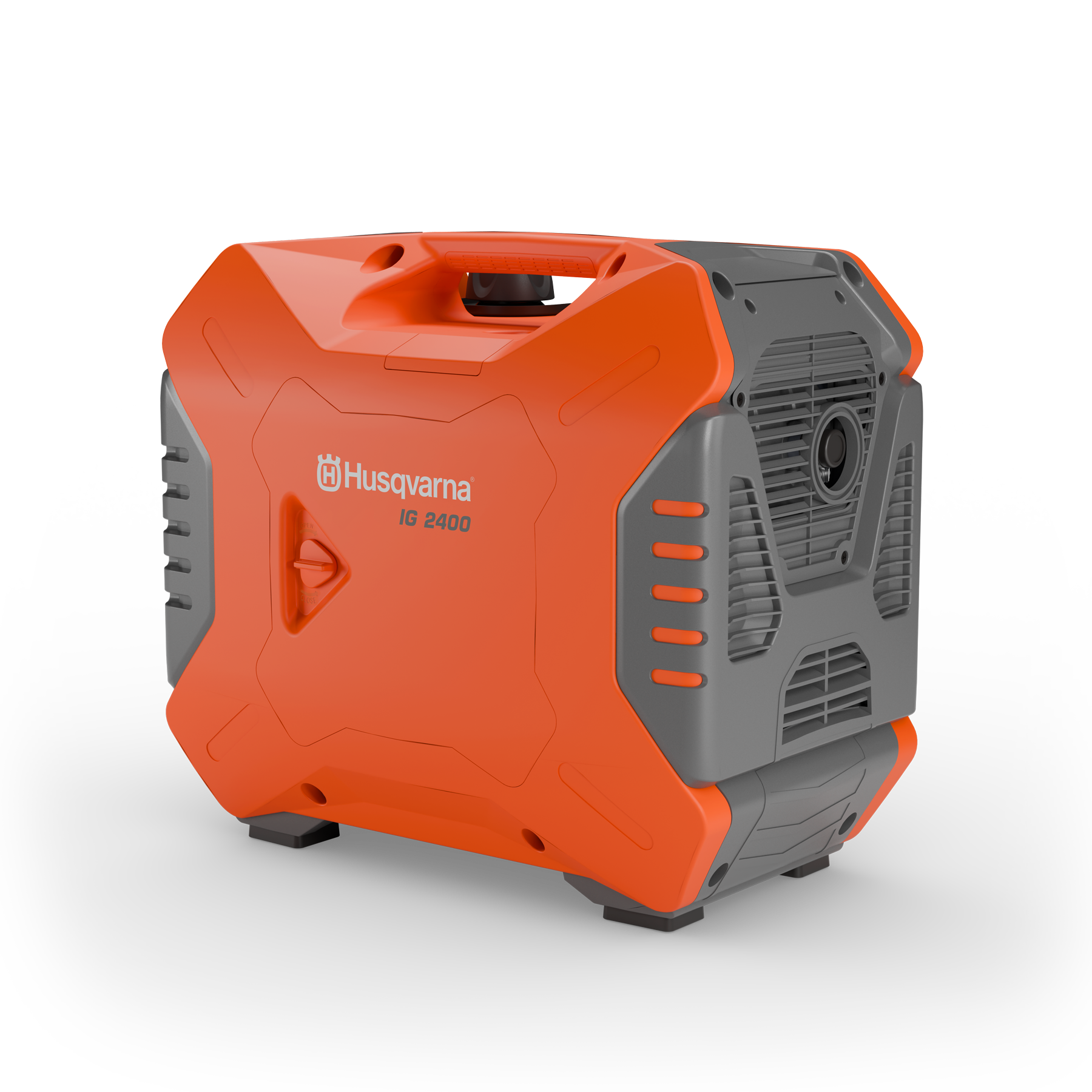 033037 Husqvarna inverter generator back angle view